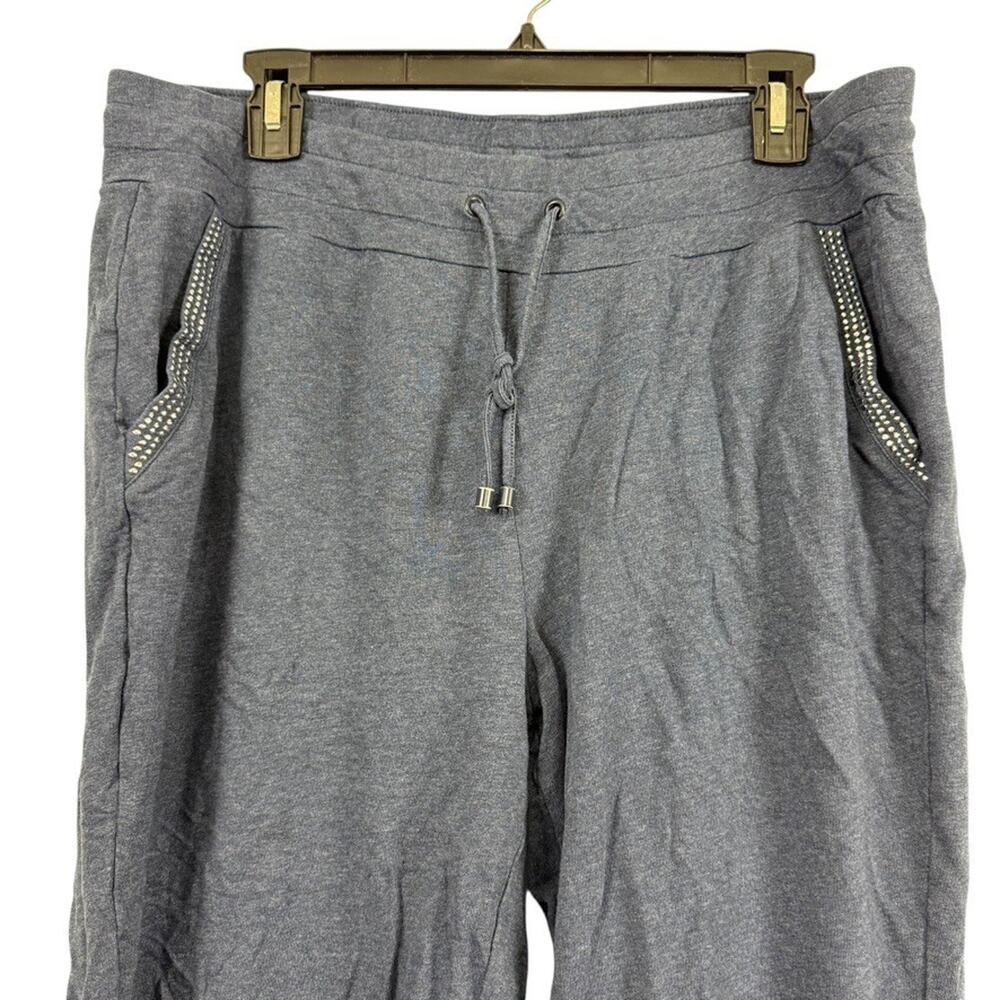 Chicos Weekends Studded Pull On Drawstring Knit C… - image 5